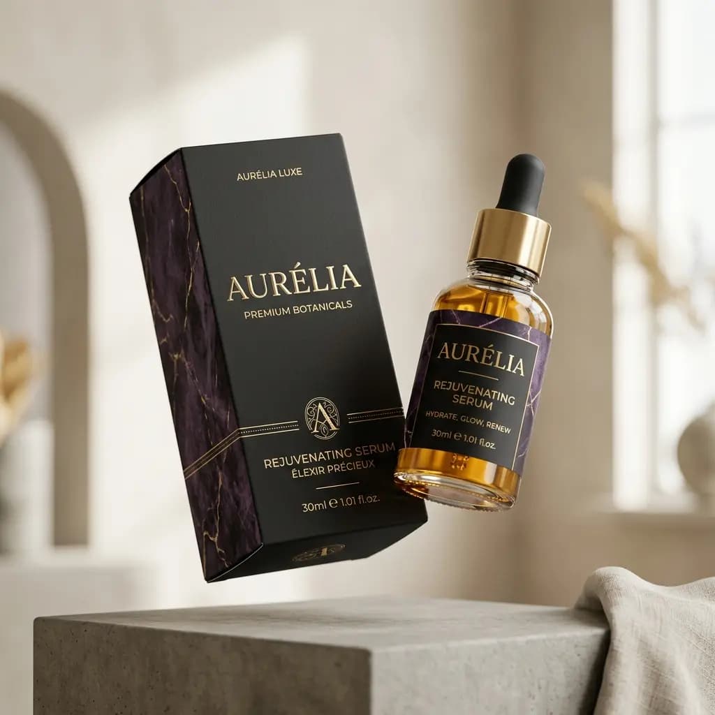 Packaging and labeling design mockups