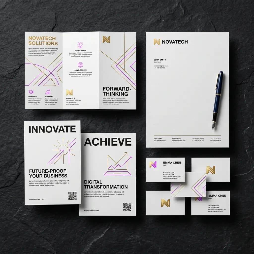 Brochures, flyers and print marketing materials