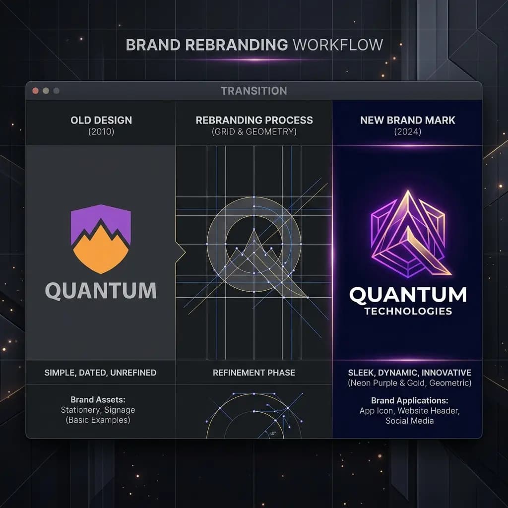 Rebranding and visual identity refresh concepts