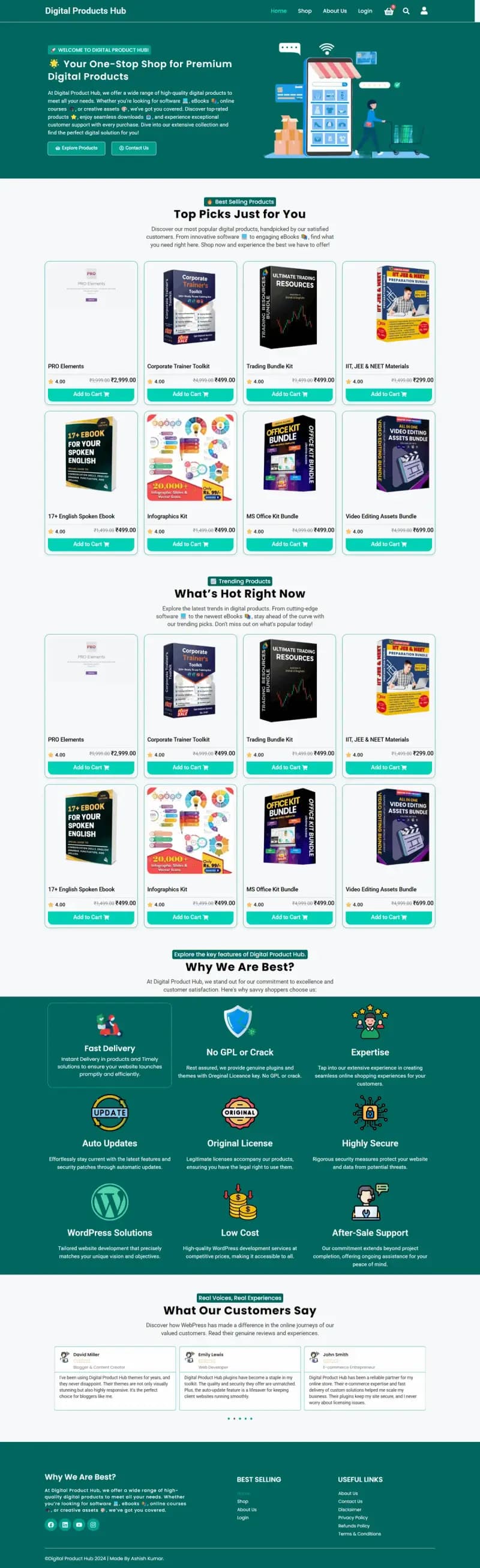 Digital Products Hub