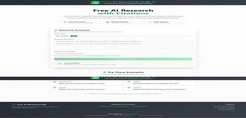 AI Research Website