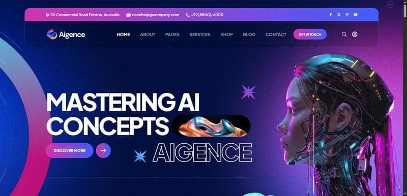 Creative agency website preview