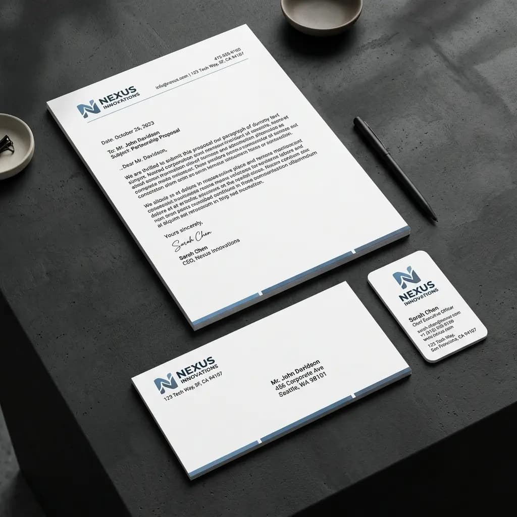 Corporate Stationery Design Corporate stationery and print design by MaaJanki Web Tech