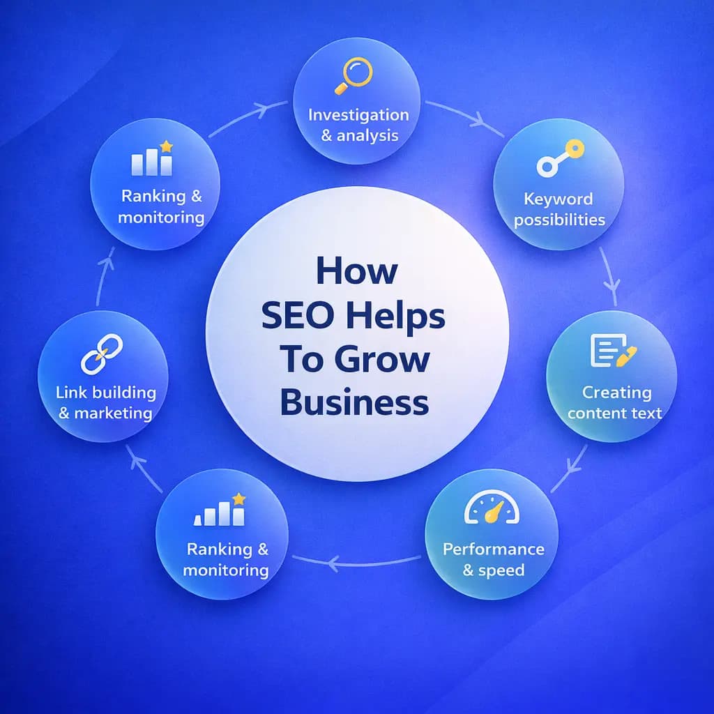 SEO Services for Brand Authority SEO Agency optimization framework by MaaJanki Web Tech